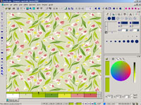 Imagen: Software de diseo textil Pixelart